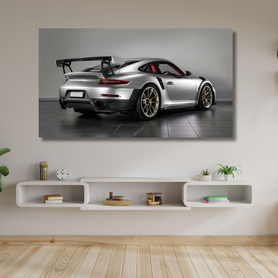 Uusi "Metalic Porsche 911" Canvas Taulu