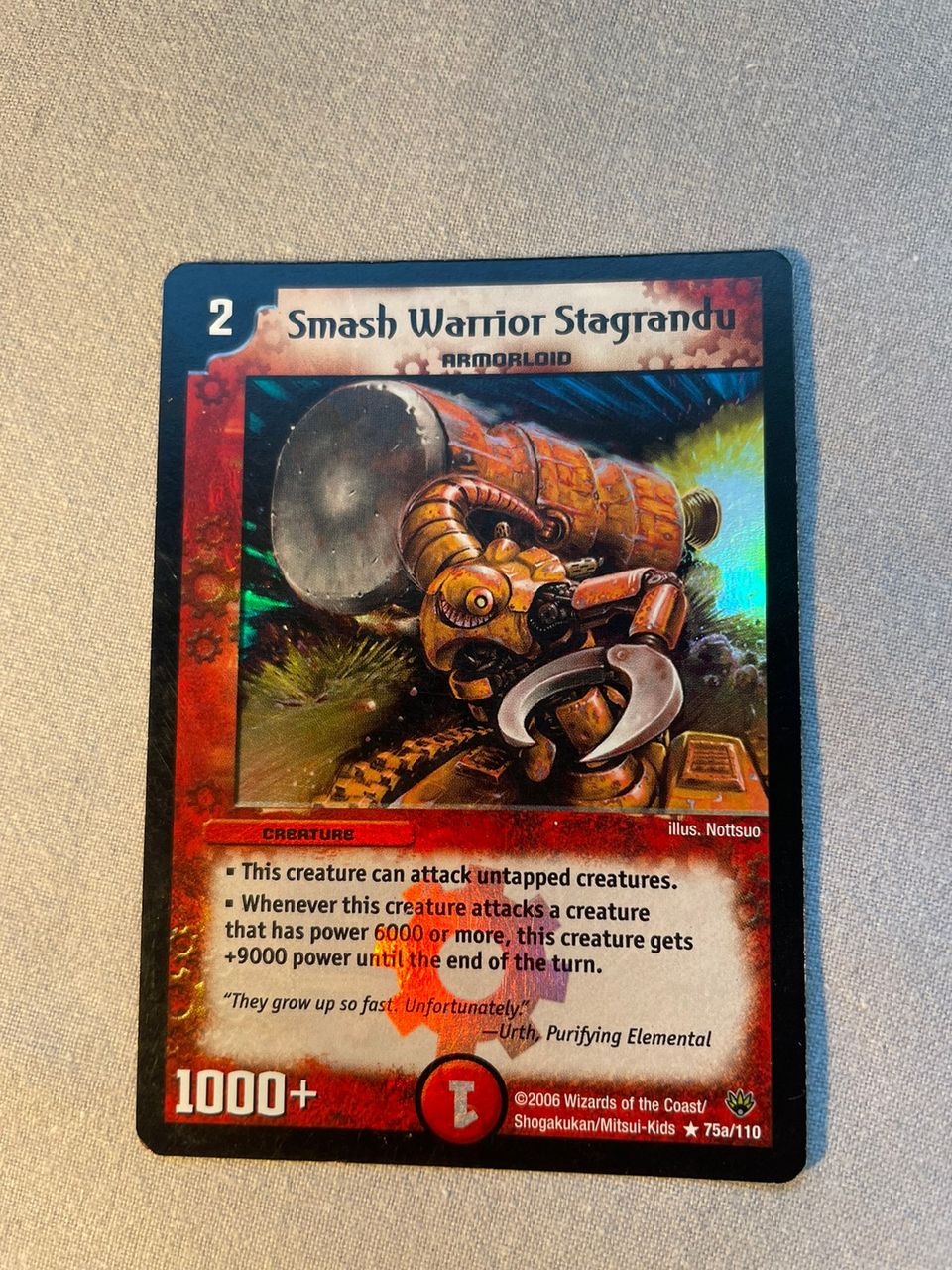 Duel Masters Smash Warrior Stagrandu