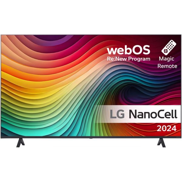 LG 86" 4K NanoCell Smart TV (2024), Musta