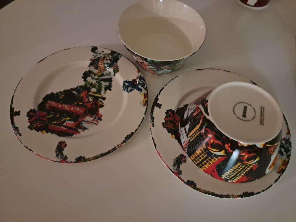 Iittala HEL 2012 kulhot 2kpl ja lautaset 2kpl