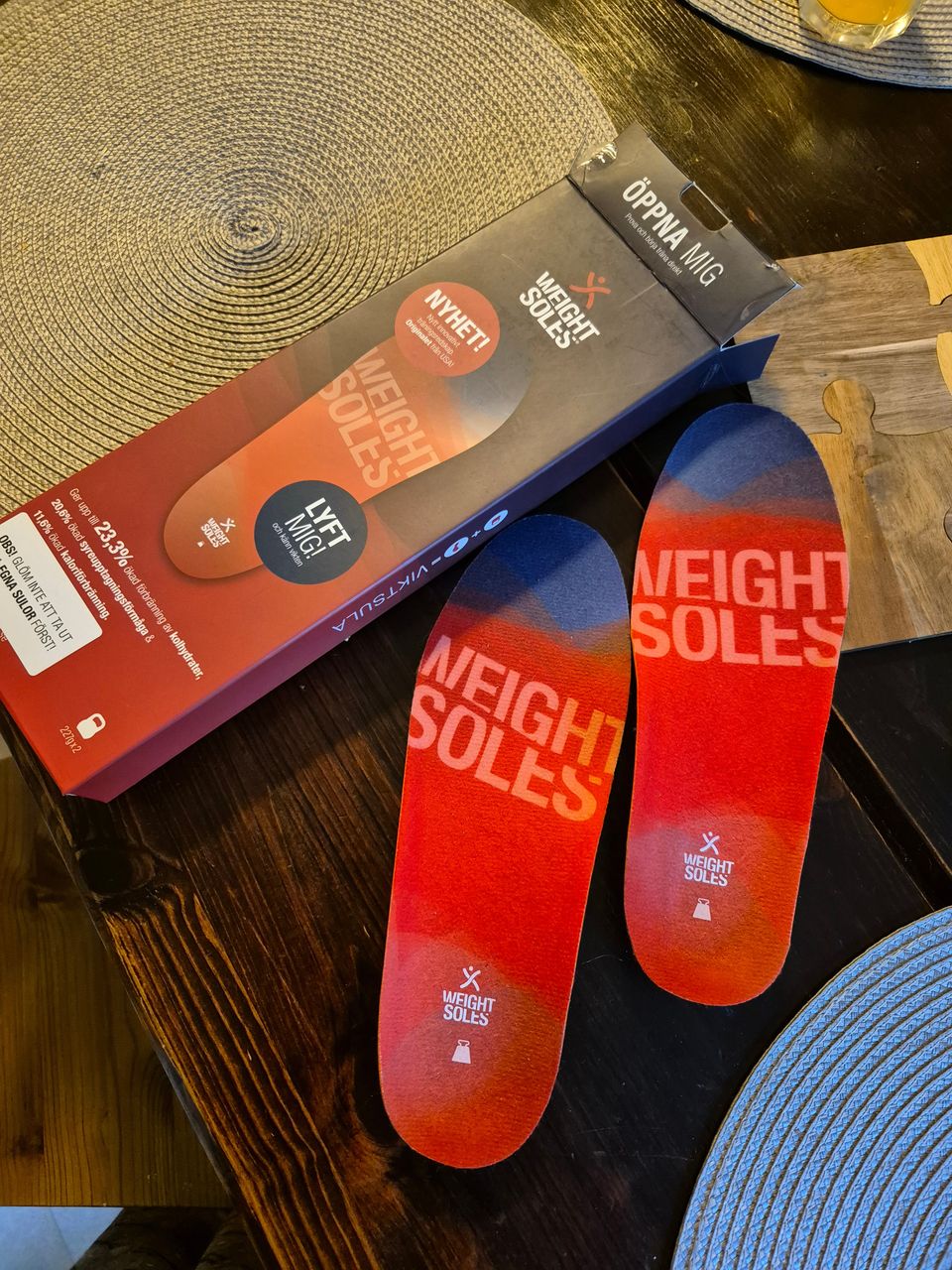 Uudet Weight Soles treenipohjalliset koko 39