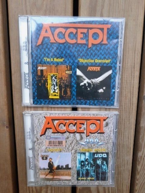 Accept CD 2on1. Yksi levy ( 2 albumia ) maksa 12€. Takuu. Postikulut : 8€