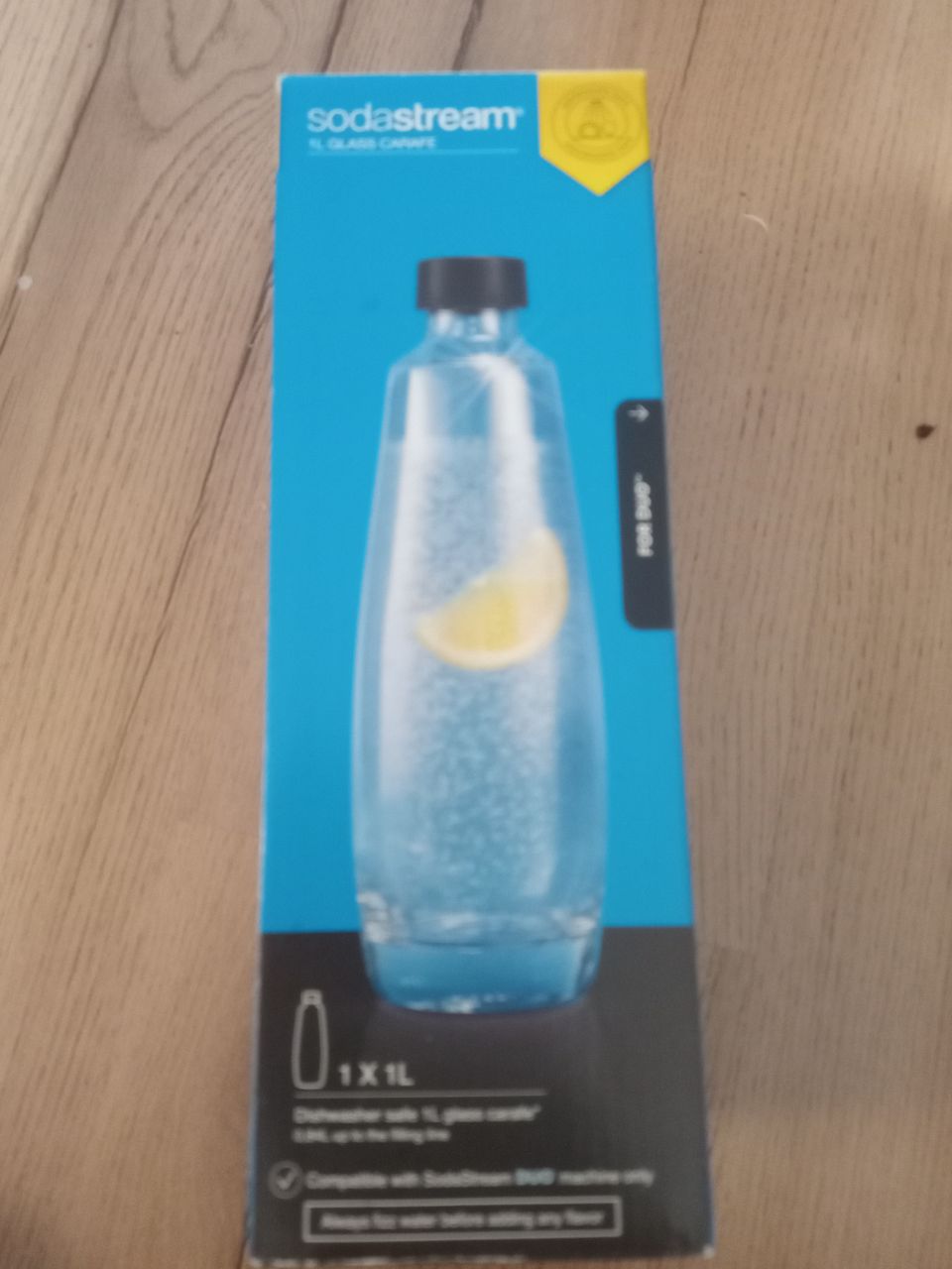 Sodastream pullo lasinen 1L