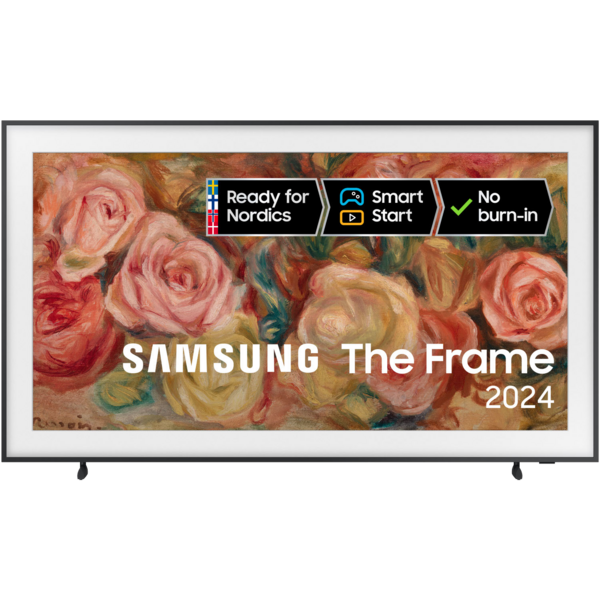 Samsung The Frame 43" 4K QLED Smart TV (2024), Musta