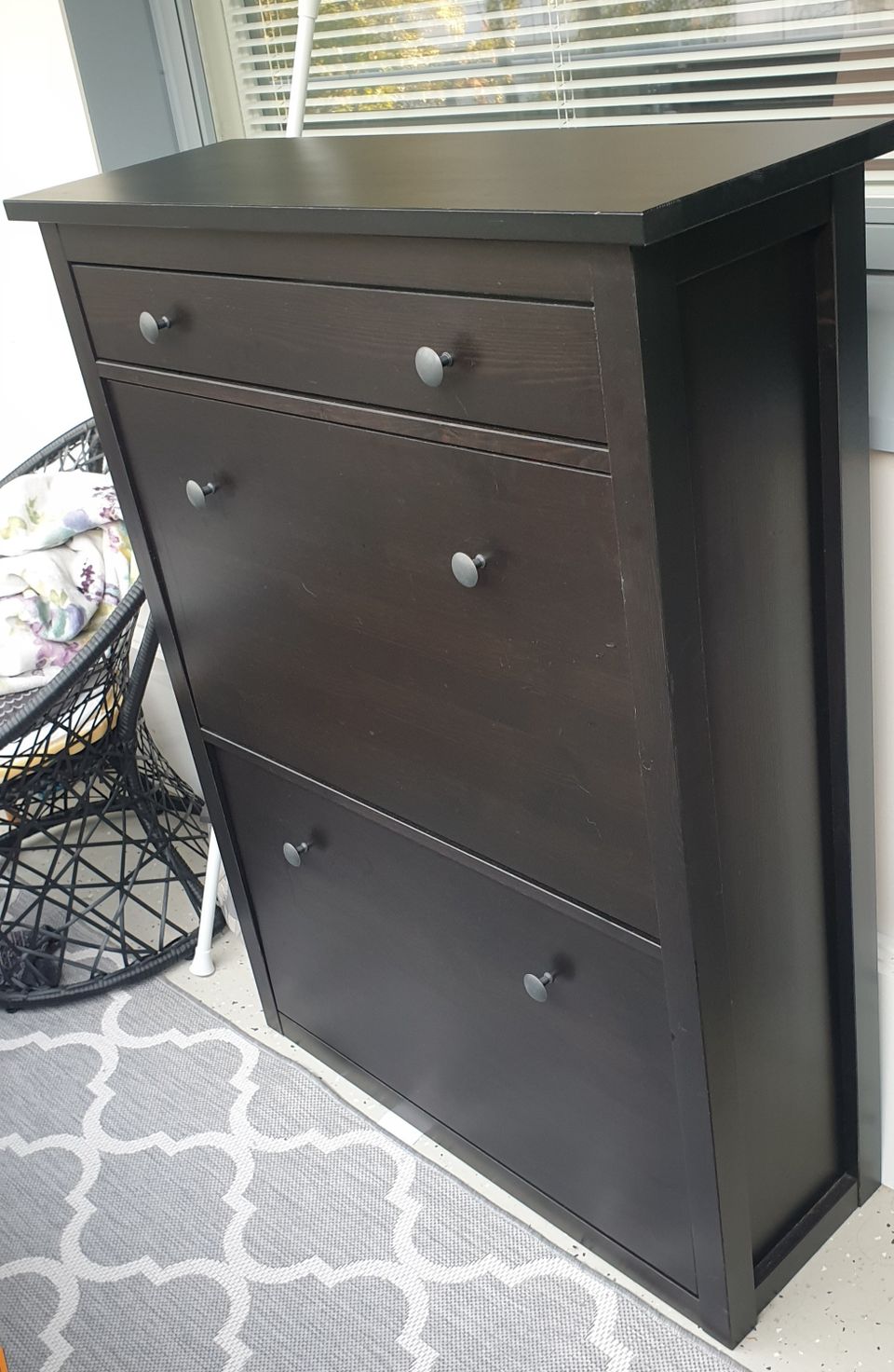 Ikea Hemnes Kenkäkaappi Mustanruskea