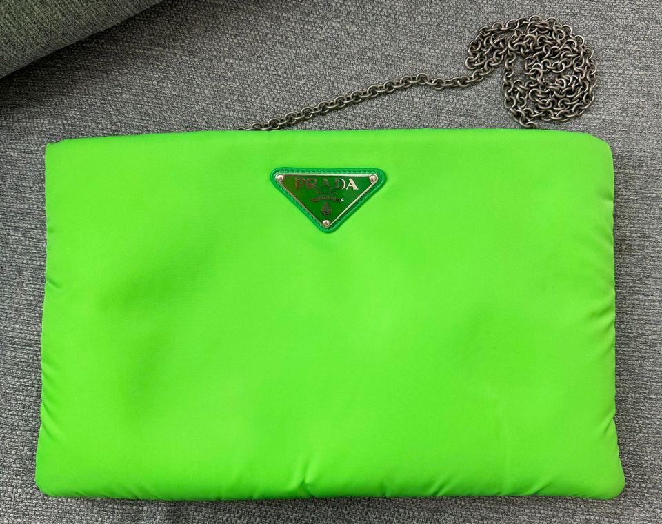 Prada nylon padded clutch