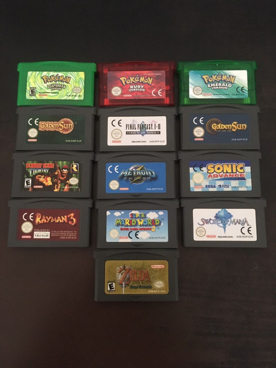 Gameboy Advance pelit (GBA)