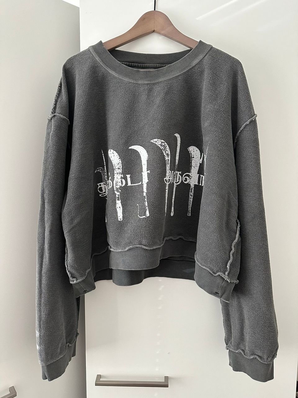 Sangiev Reversible Cropped Sweatshirt