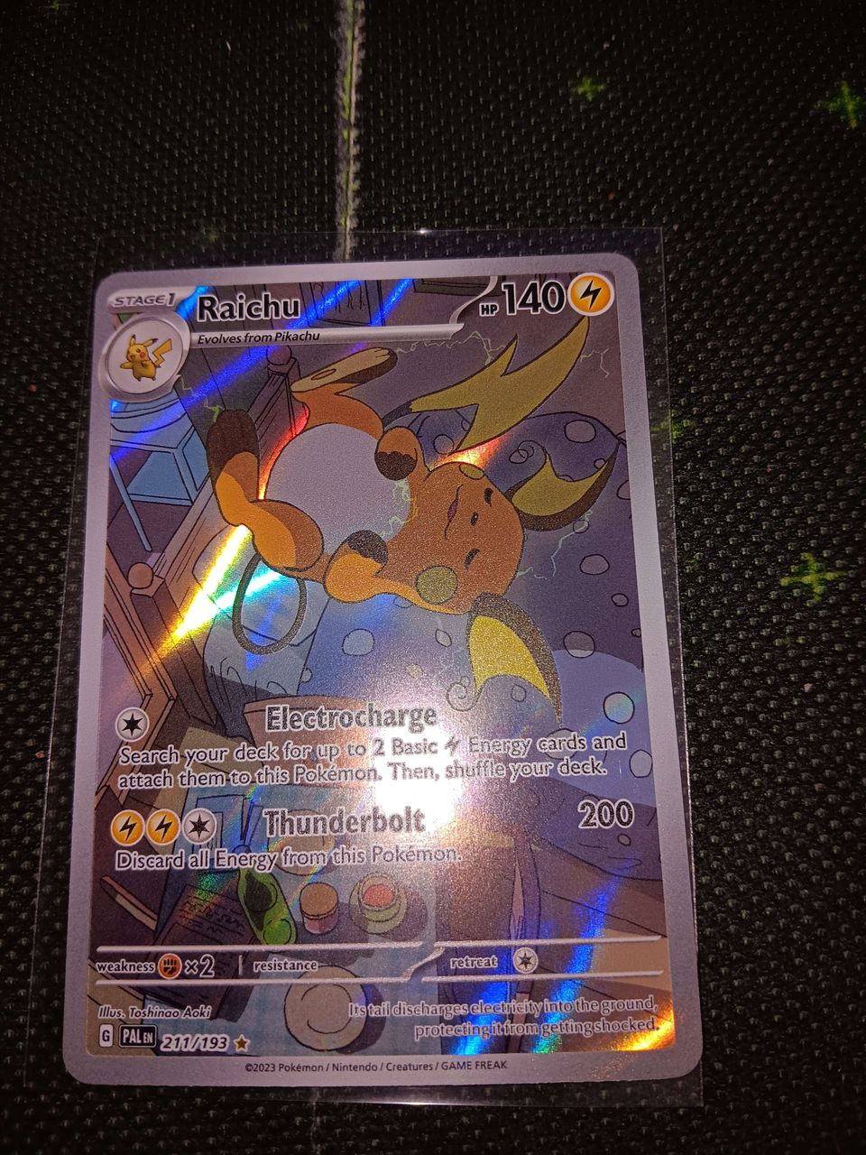 Raichu 211/193 S&V Paldea Evolved Illustration Rare Pokemon kortti