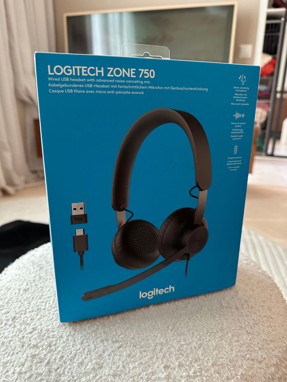 Logitech Zone 750 kuulokemikrofoni