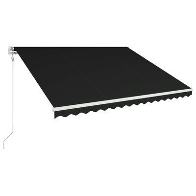 VidaXL Automaattisesti sisäänkelattava markiisi 450x300 cm antrasiitti