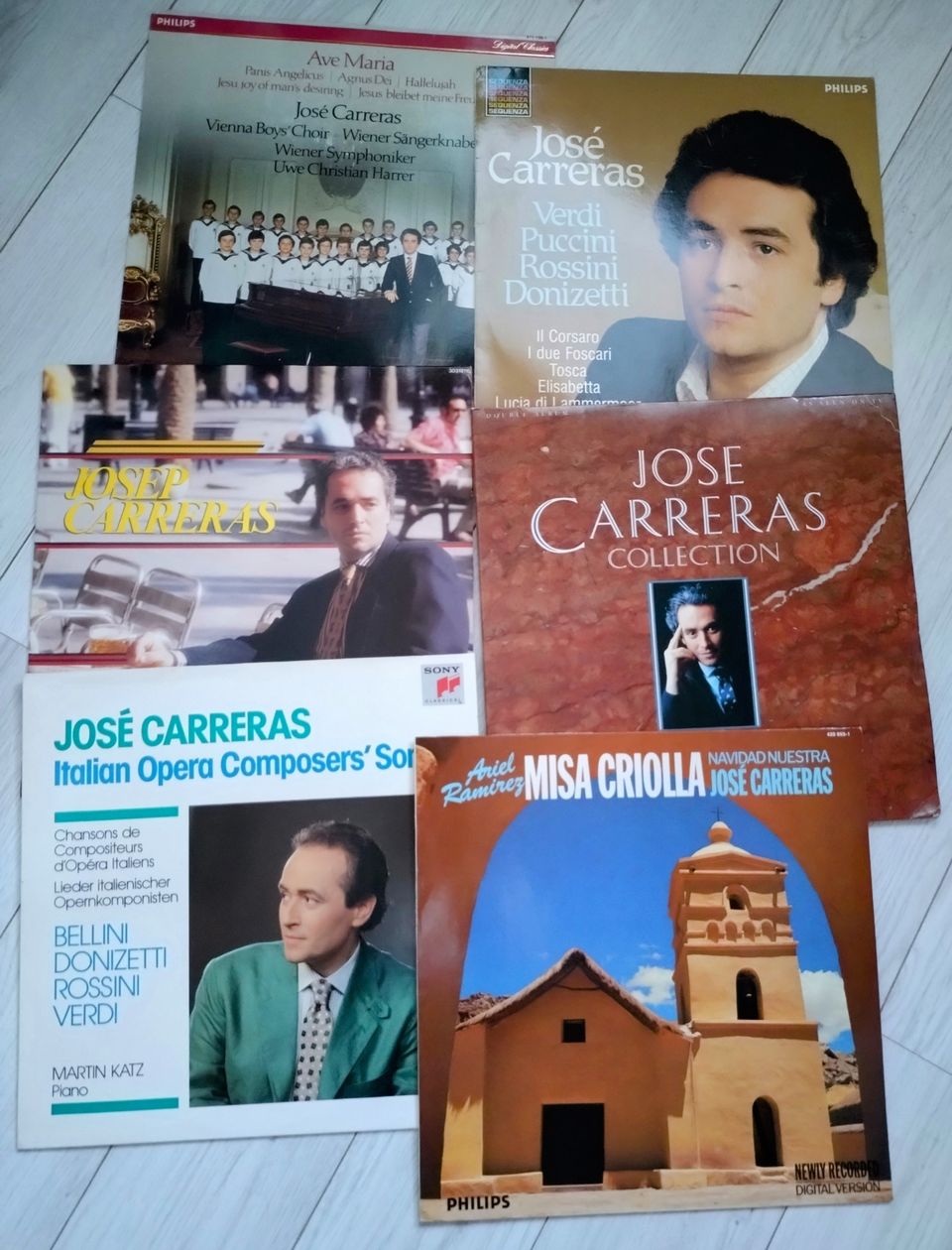 Jose Carreras LP-levyt