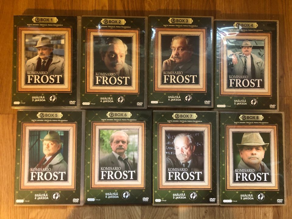 Komisario Frost DVD boksit 1-8