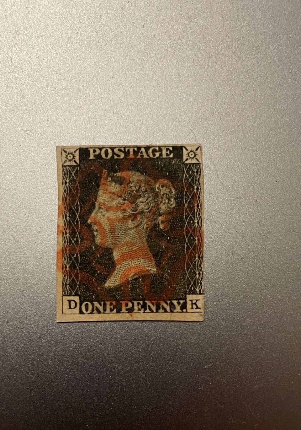 Black penny Englanti 1840 Maltan ristillä.