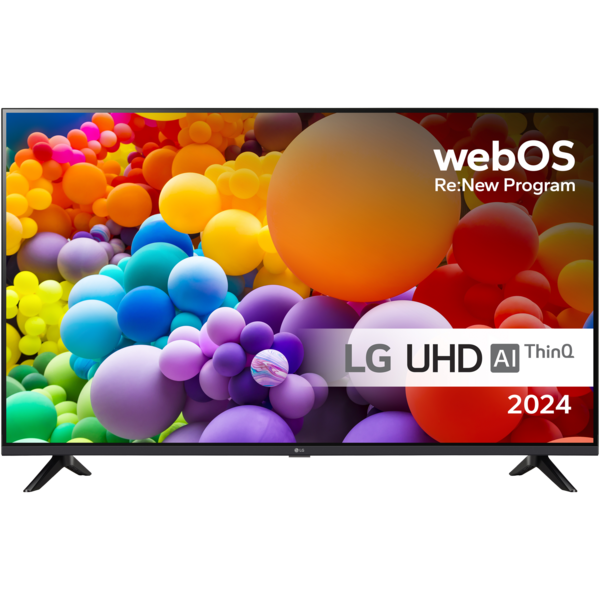 LG 50" 4K UHD Smart TV (2024), Musta