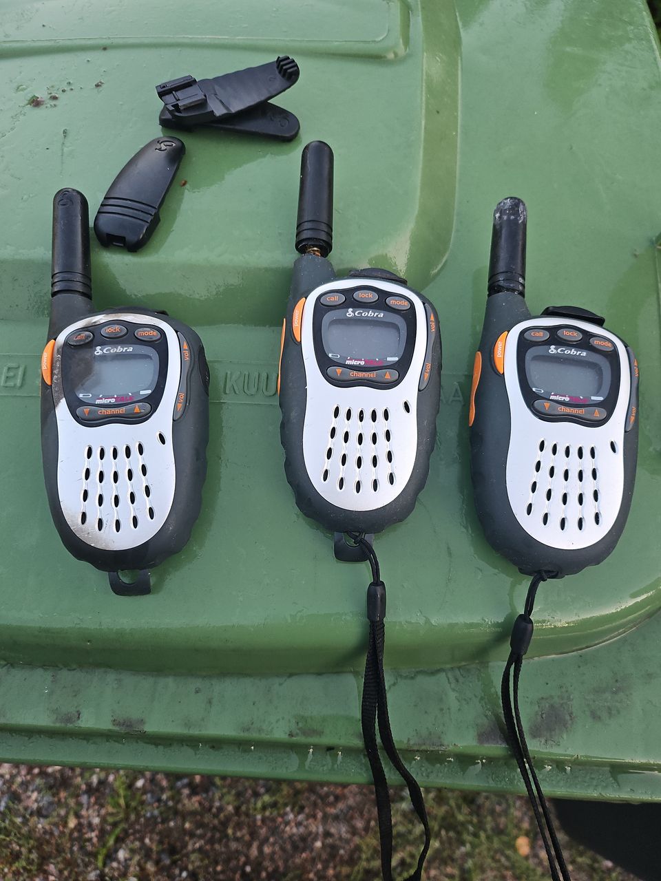 3 kpl Cobra walkietalkie