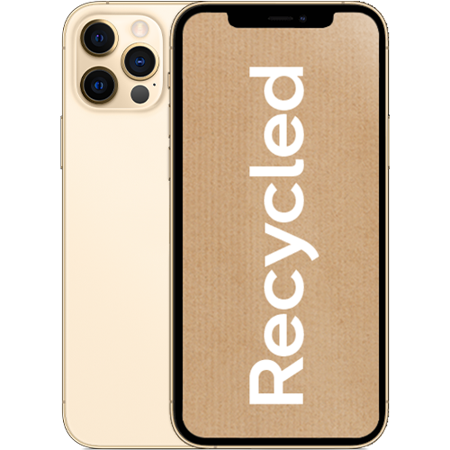 Recycled iPhone 12 Pro, Kulta, 128 Gt, Puhelin