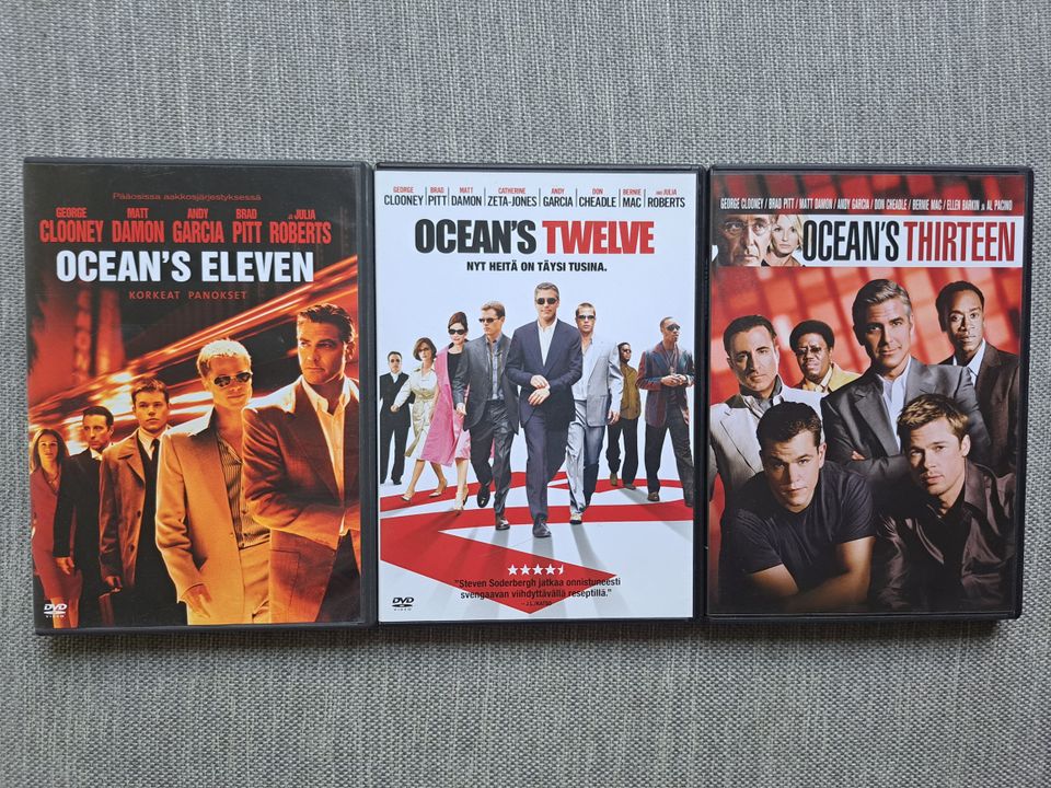 Ocean's Eleven + Twelve + Thirteen dvd