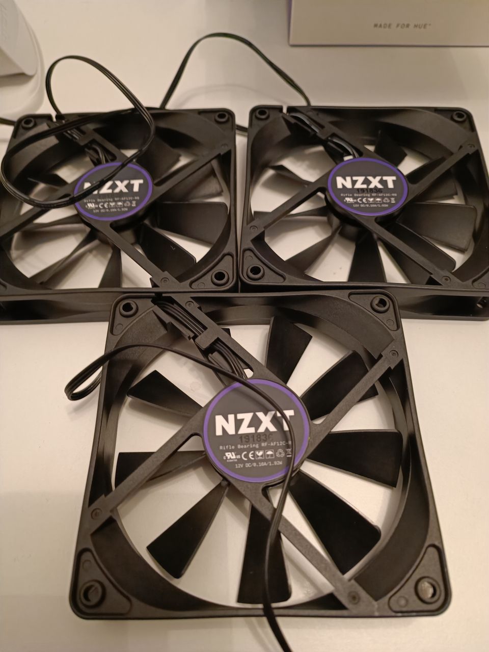 Nzxt 12cm kotelotuulettimia x3