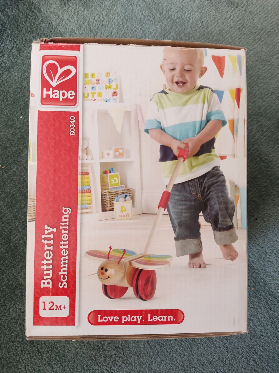 Hape butterfly/ työntölelu perhonen 12M+