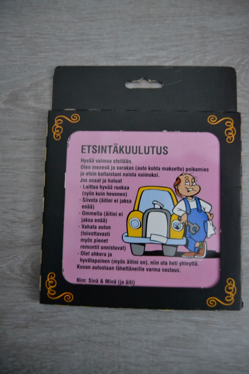 Pannunalusta / sisustustaulu