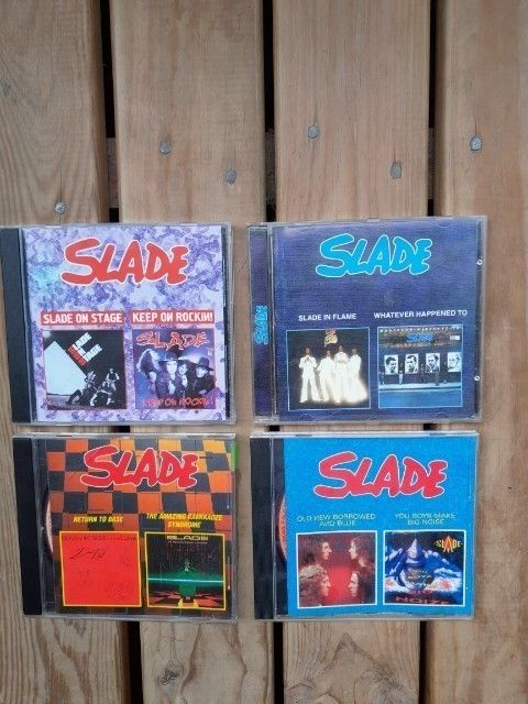 Slade CD 2on1. Yksi levy ( 2 albumia ) maksa 12e Takuu. Postikulut : 8e