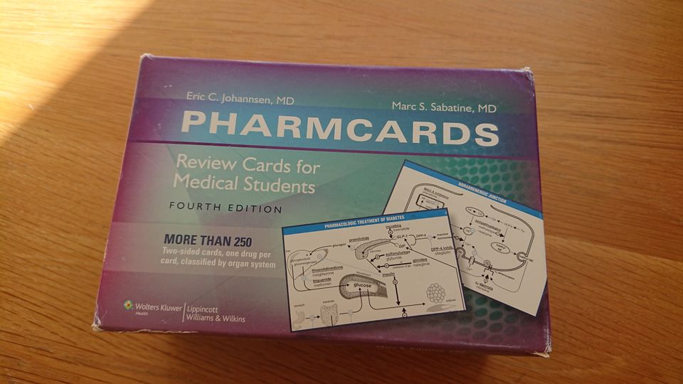 Pharmcards, farmakologian muisti/oppikortit