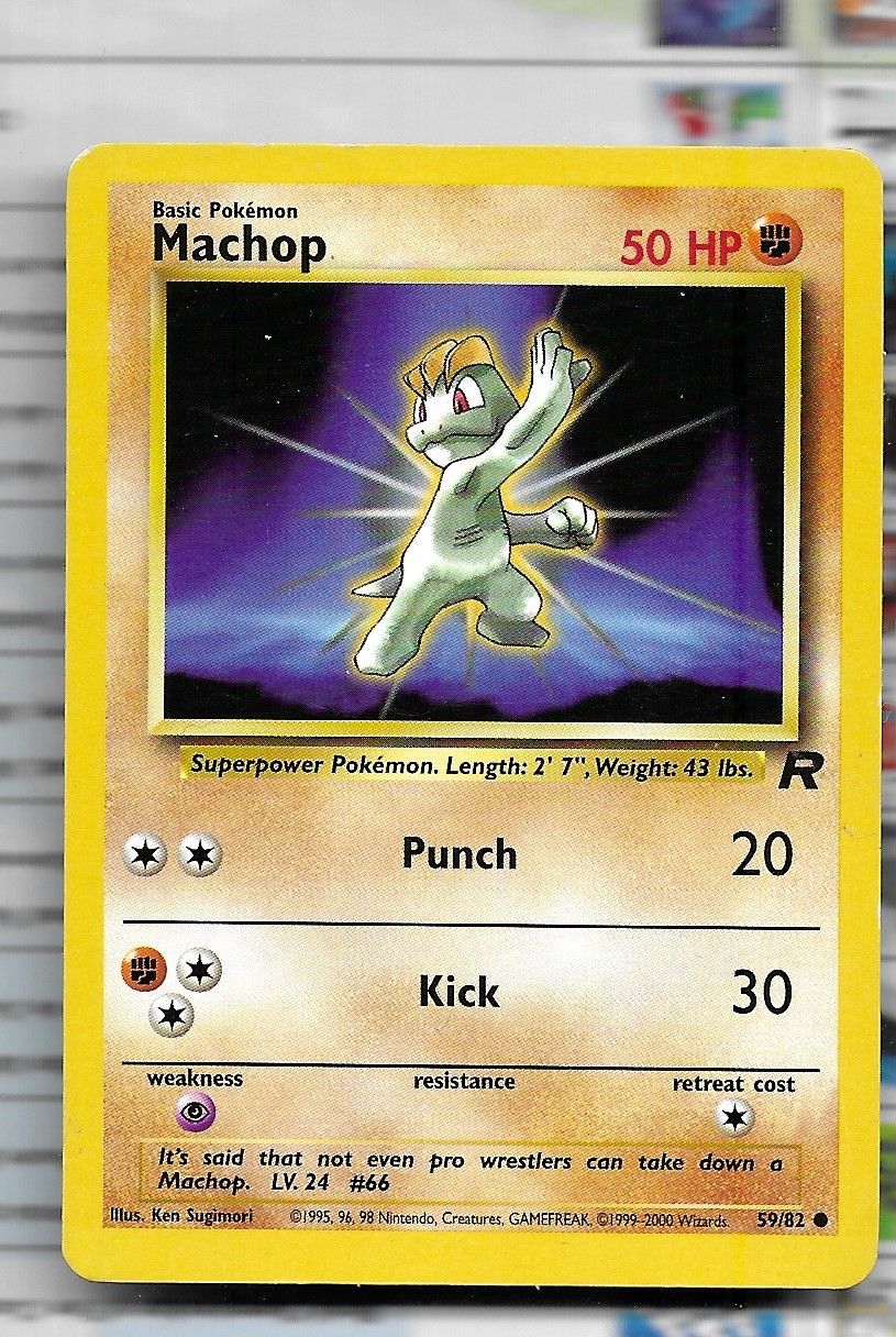 Pokemon Machop 59/82 ennen 2000