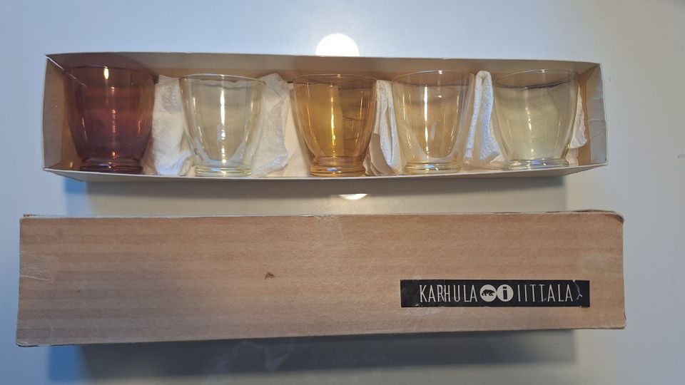 Karhula Iittala Göran Hongell snapsilasit