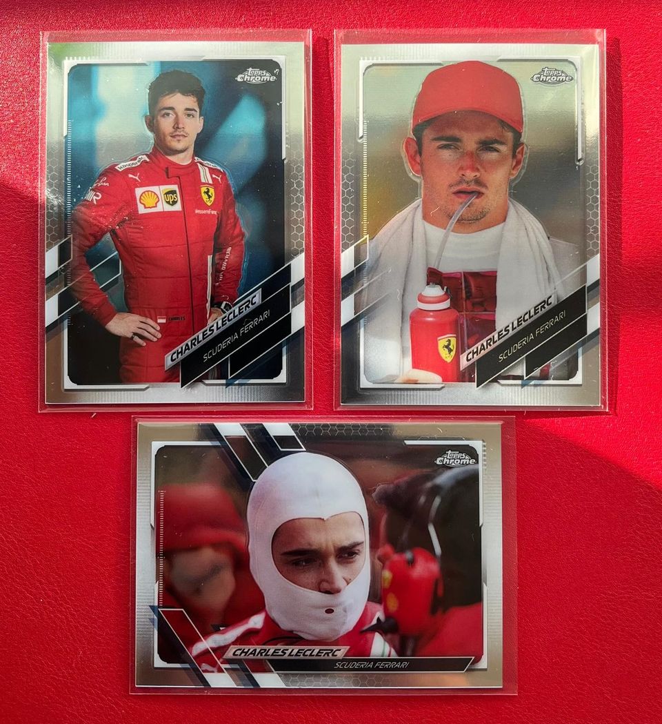 Charles Leclerc Topps Chrome 2021 -keräilykorttisetti