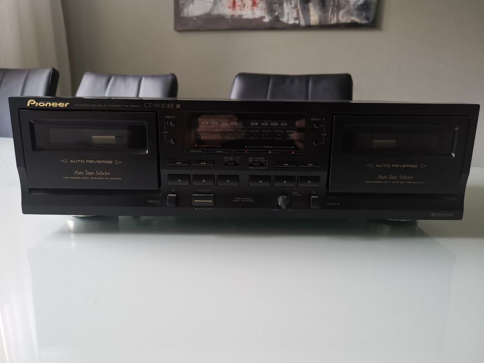 Pioneer Stereo kaksoiskasettidekki CT-W208R