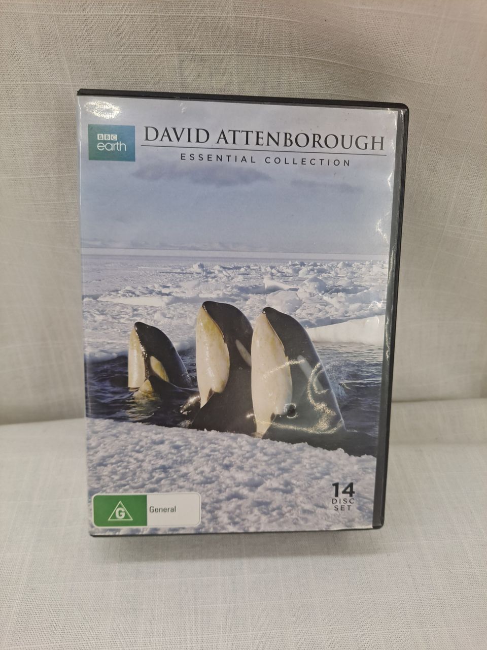 David Attenborough DVD pakkaus.