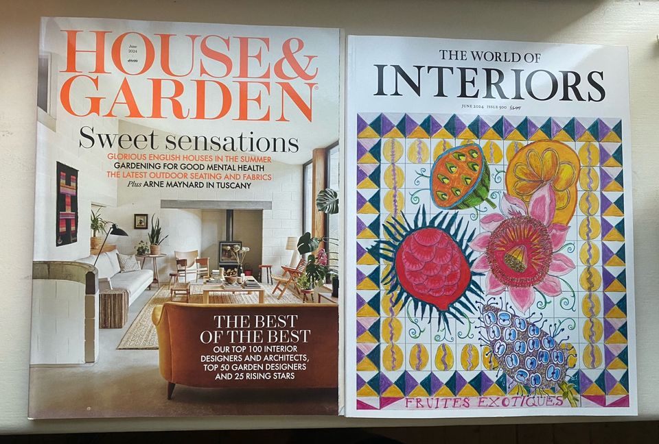 House & Garden ja The World of Interors -lehdet