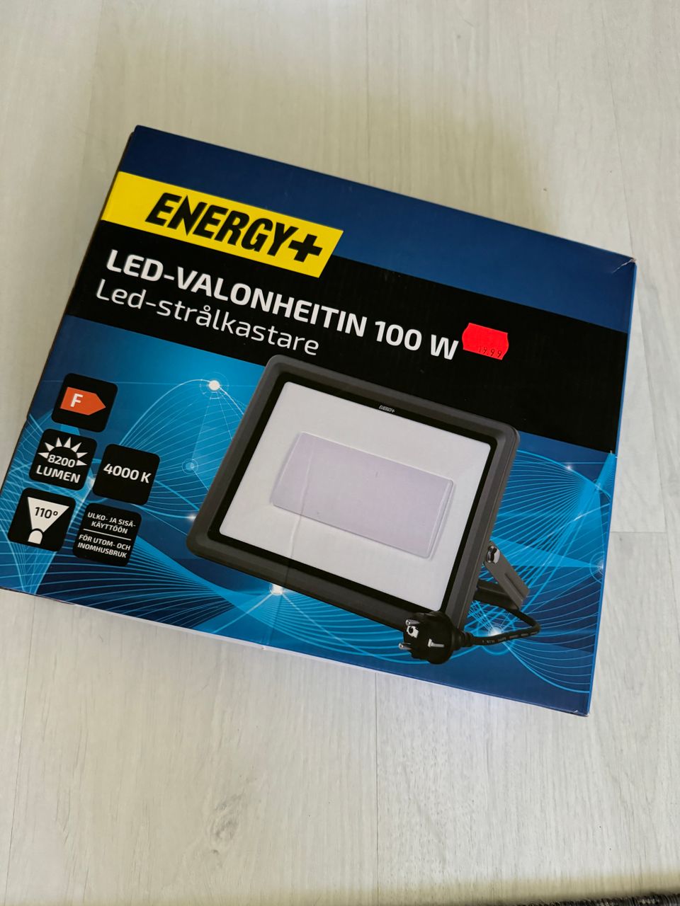 Led-valonheitin 100w Energy+ Kuin uusi!