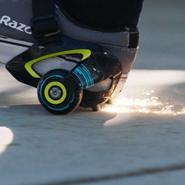 (Uusi) razor heel wheels, kenkärullaluistimet