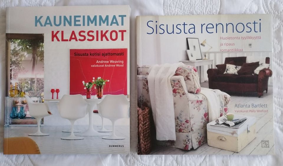 Kaksi uutta sisustuskirjaa