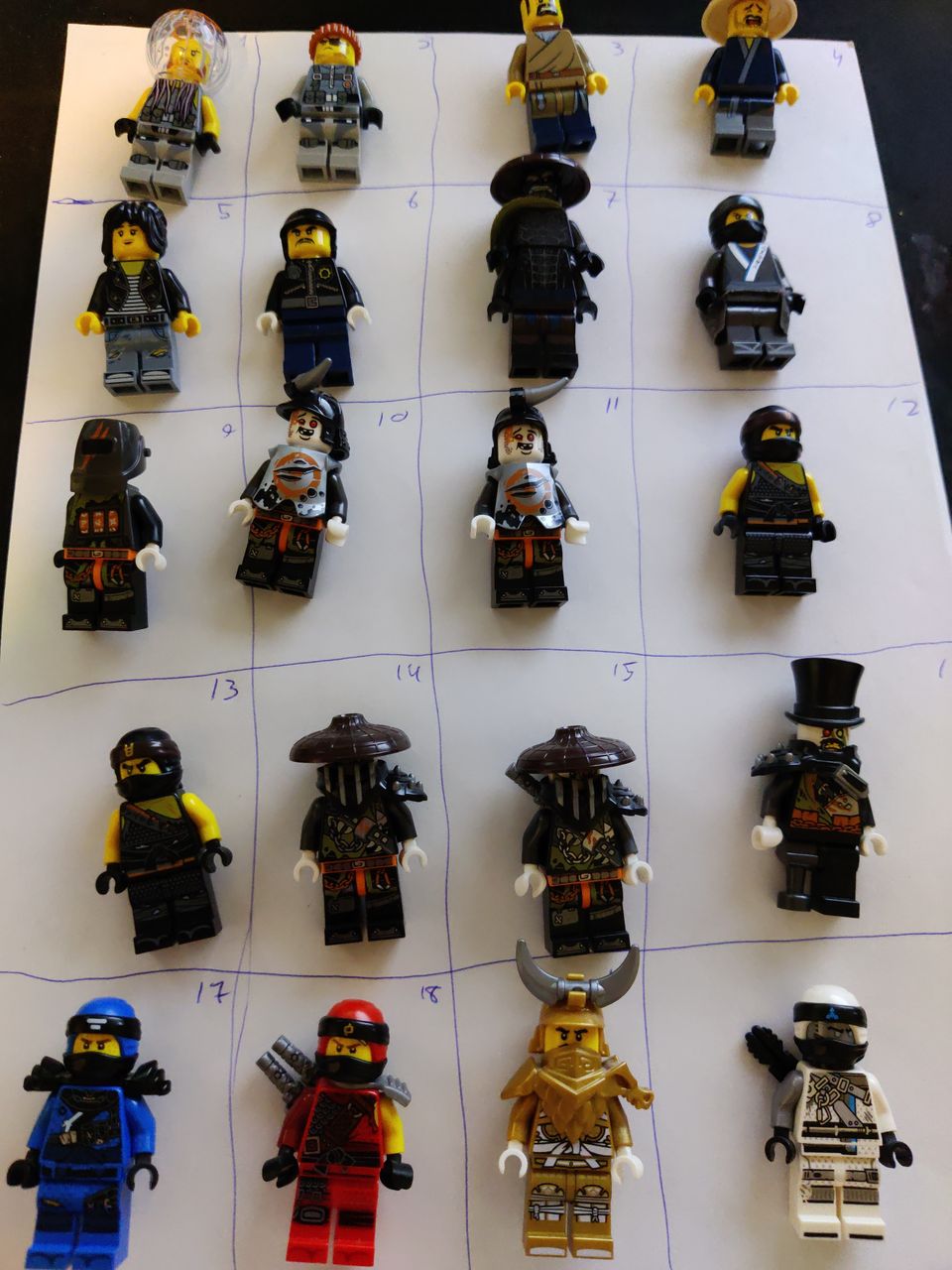 Lego ninjago minifiguureja