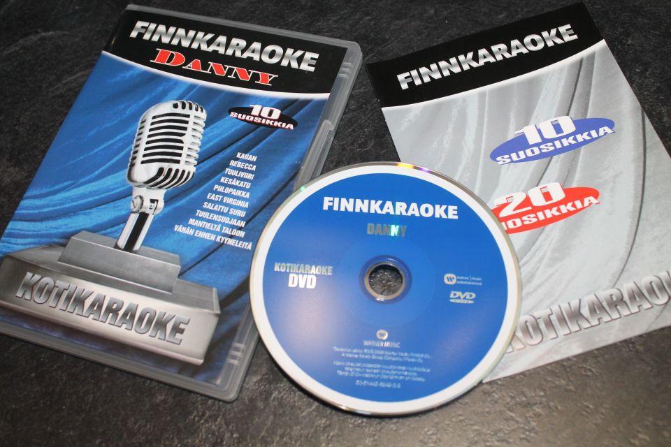 DANNY Finnkaraoke karaoke 10 suosikkia DVD levy Ilkka Lipsanen parhaat