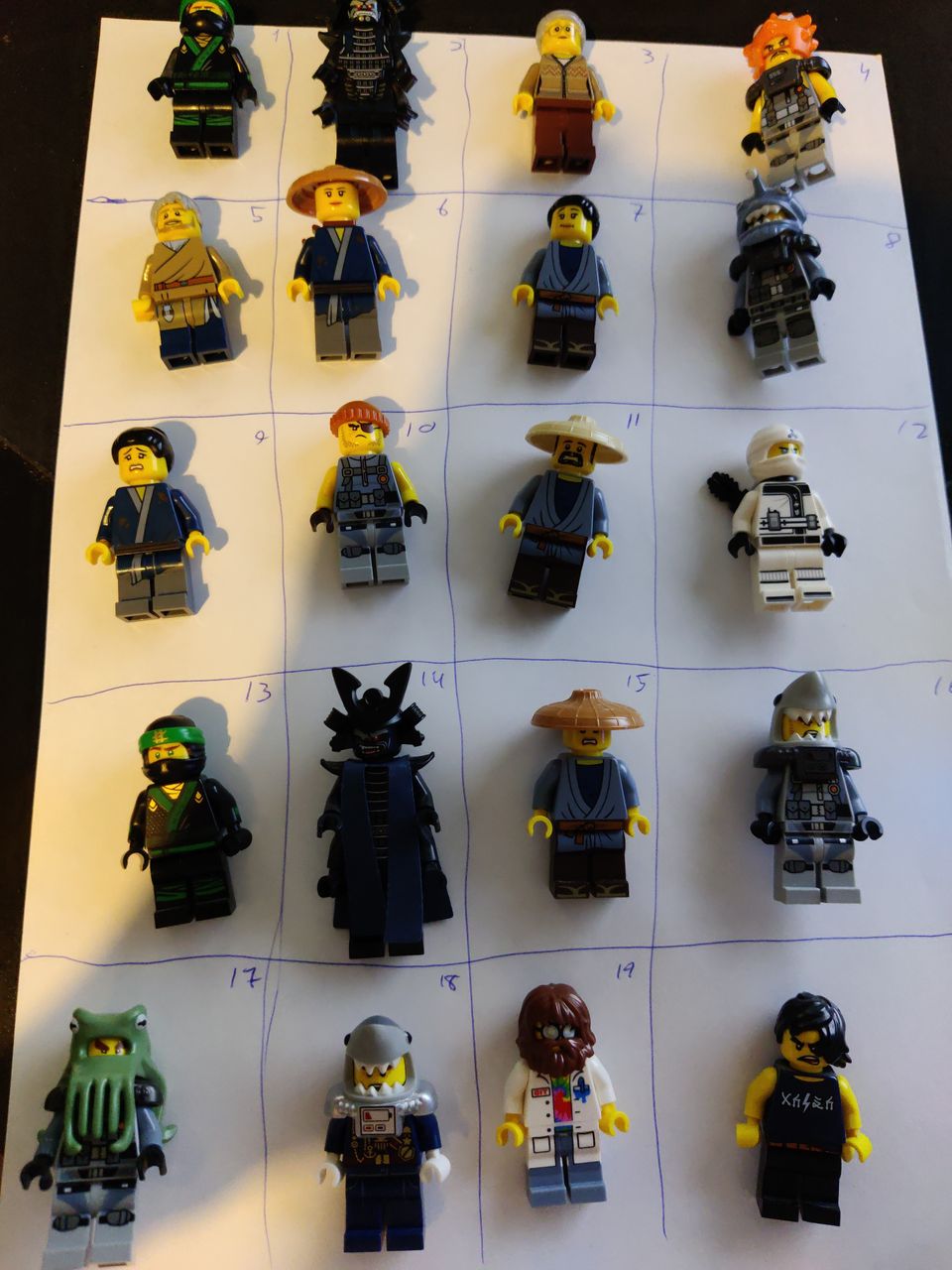 Lego ninjago minifiguureja