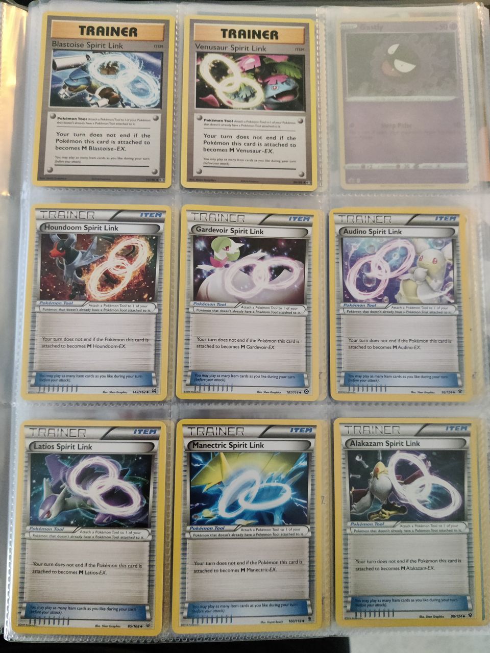 8 kpl spirit link pokemon kortteja