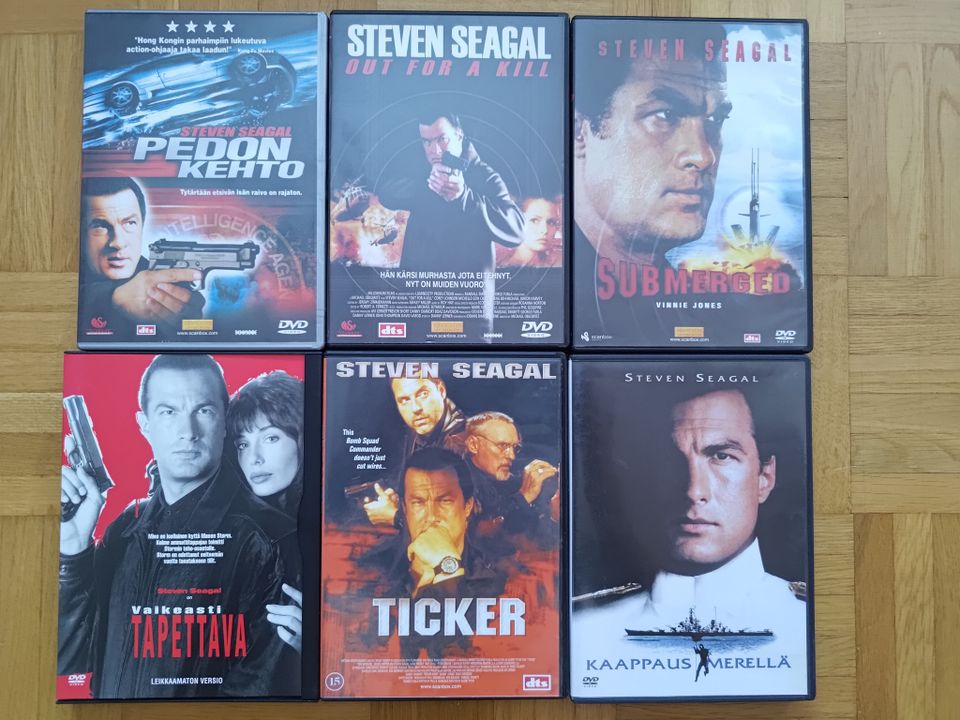 Steven Seagal -leffapaketti (6kpl)