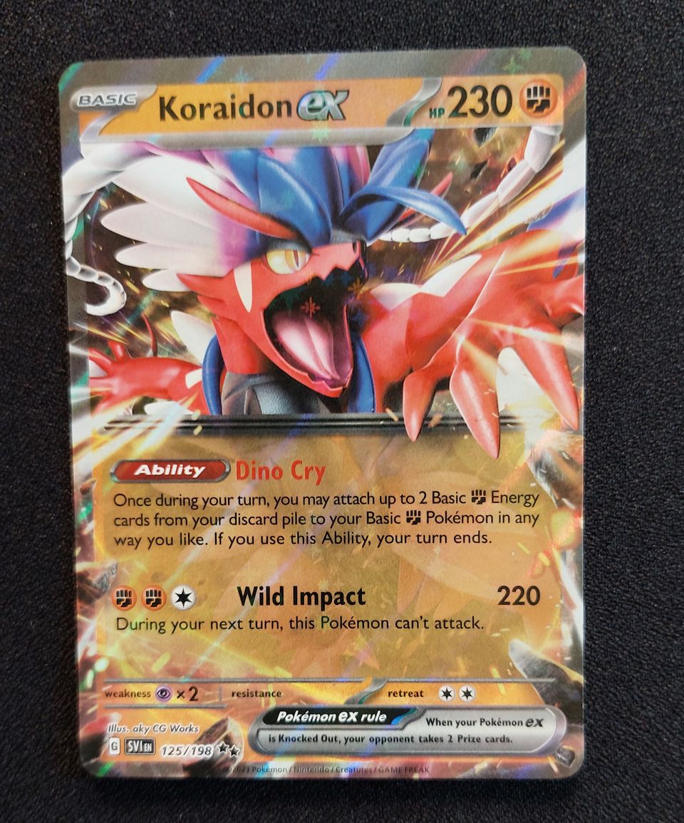 Pokemon kortti Koraidon ex 125/198