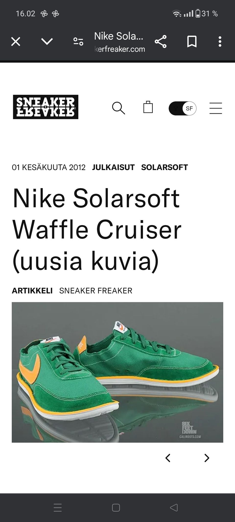 Niken waffle cruiserit uudet ja käyttämättömät