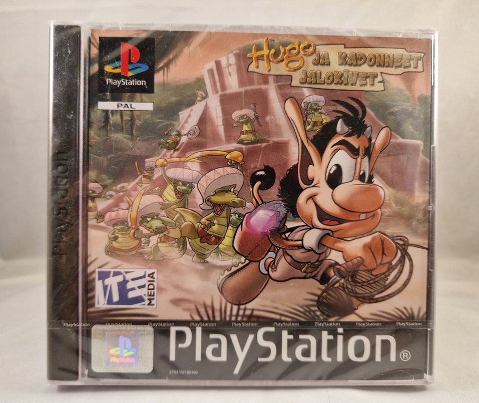 Hugo ja Kadonneet Jalokivet (PS1) - SEALED, NIB