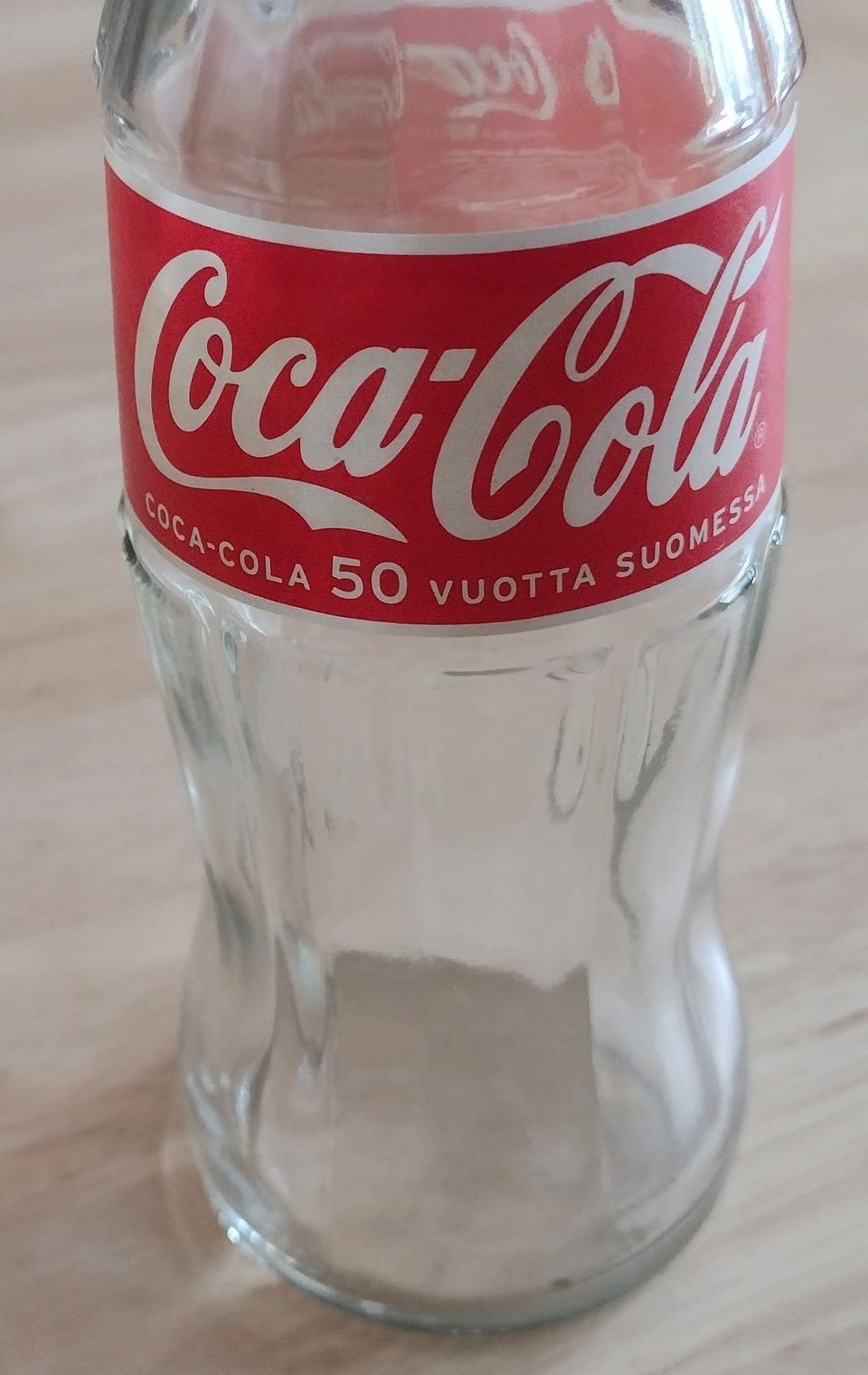 Coca Cola 50 vuotta Suomessa -juhlapullo