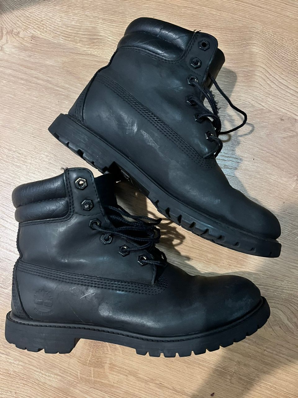 Black unisex Timberlands