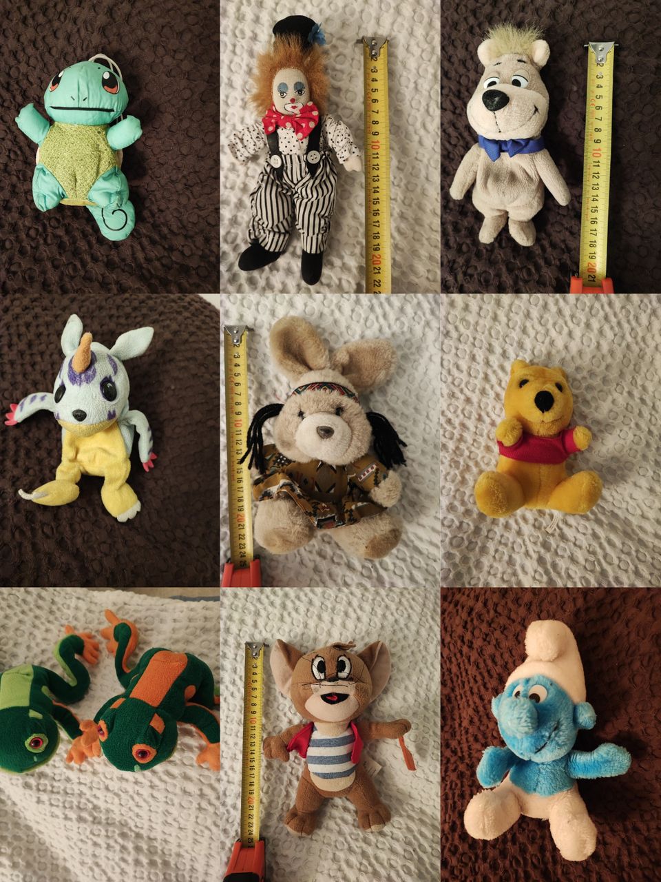 Digimon, sammakot, Smurffi, Jerry, klovni