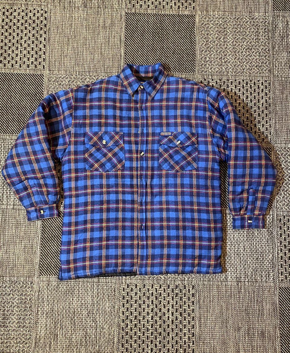 BLÅKLÄDER mens M / L topattu paitatakki overshirt workwear 100%cotton outer