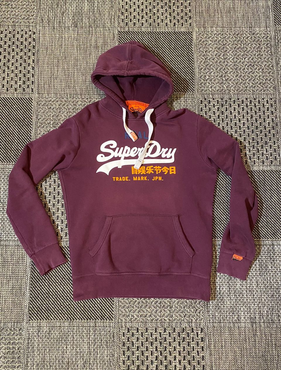 SUPERDRY mens M / L hoodie 80%cotton 20%pe huppari Japan Tokyo