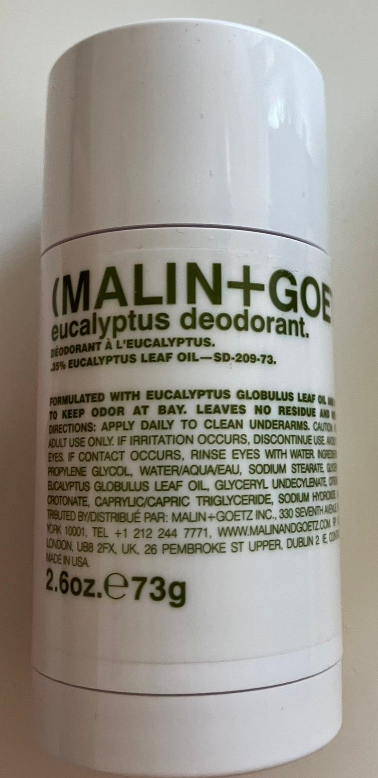 Malin+Goetz Eucalyptus Deodorant - Deo tikut